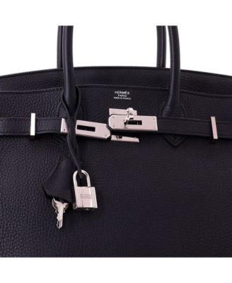 Birkin 30 Handbag Black Togo with Palladium Hardware