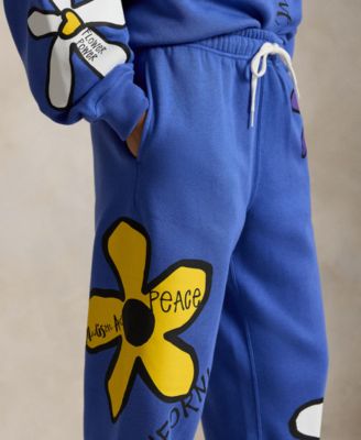 Women's Floral Graphic High-Rise Tapered Sweatpants