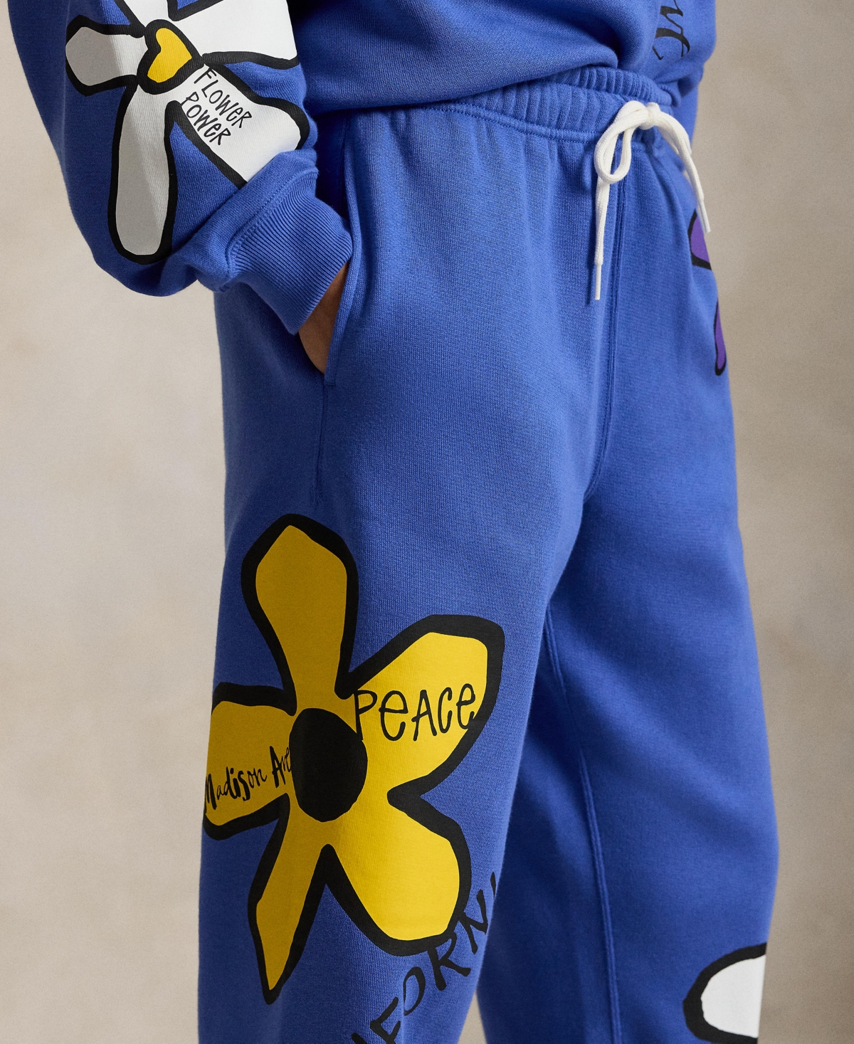 Polo Ralph Lauren Women's Floral Graphic High-Rise Tapered Sweatpants