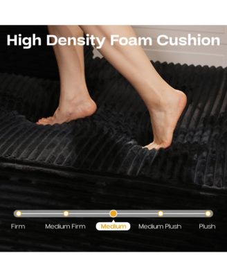 3-Piece L-Shaped Cloud Sectional Sofa with Oversized Chaise Lounge, No-Assembly Living Room Furniture Set, Plush Modular Couch and Comfy Chair