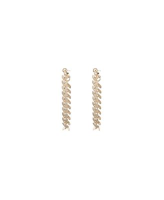 Bearfruit Jewelry Elara Chevron Drop Earrings Bold Trendy Statement - Warm bronze 29$