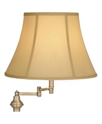 Montebello Traditional Tall Standing Floor Lamps Set of 2 Lights Swing Arm Metal Antique Brass Finish