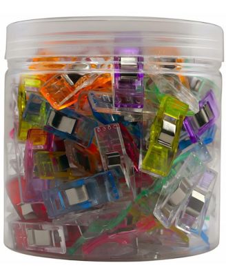 100pcs Sewing Clips Fabric Quilting Binding Accessories Supplies Craft Patchwork Hemming Crochet Knitting DIY Tool