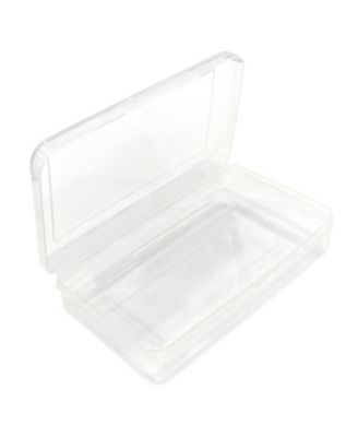 Clear Pencil Case Plastic Stackable Box School Classroom Supply