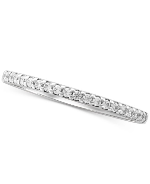 Украшения Macy's Diamond Stackable Band (1/7 ct. t.w.) in 14k White or Yellow Gold