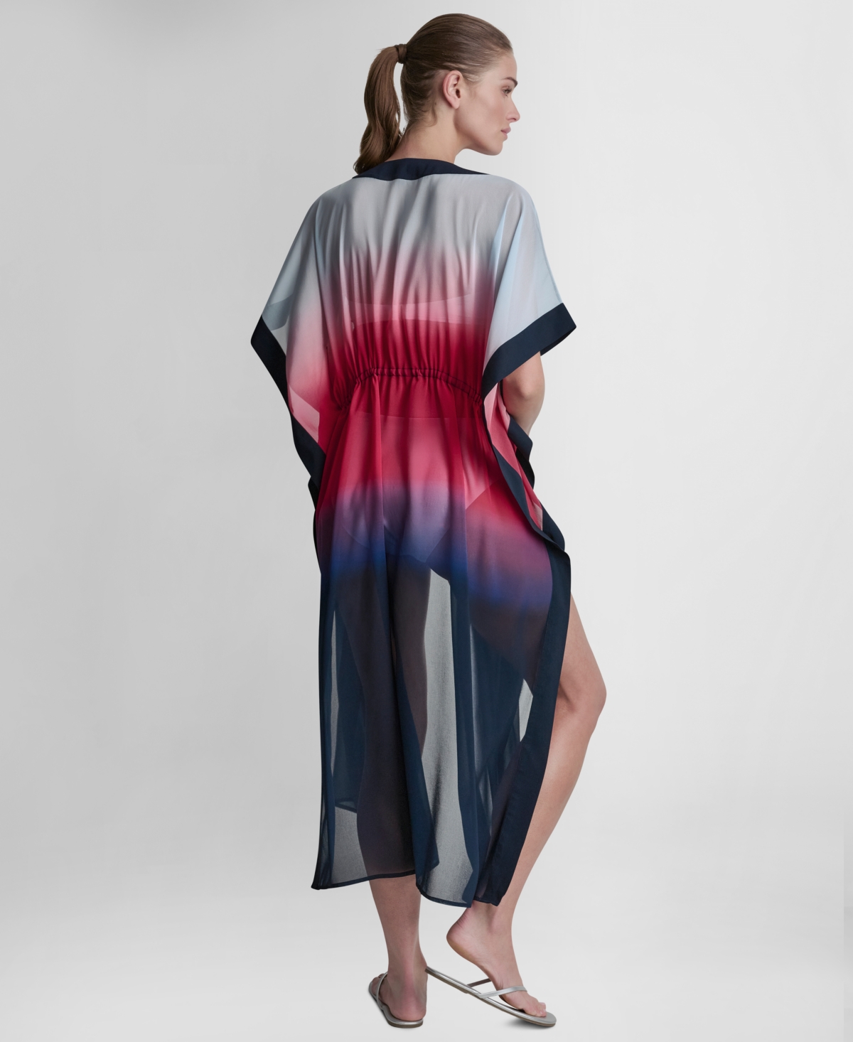 Dkny Women's Tie-Front Cover-Up Kaftan