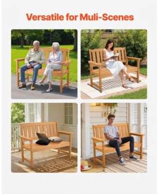 50.5in Weatherproof Patio Bench with 800 lbs Capacity for Outdoor Seating