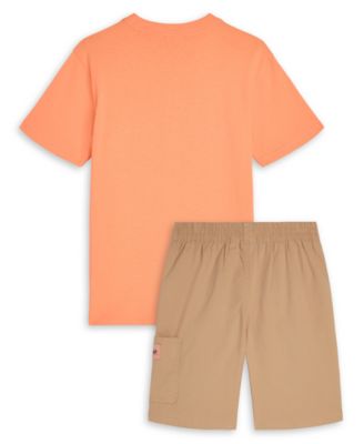 Boys' 4-7 Short-Sleeve T-Shirt and Shorts, 2-Piece Set
