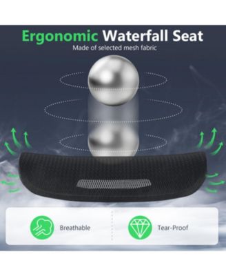 Ergonomic Swivel Office Chair with Adjustable Headrest and Footrest