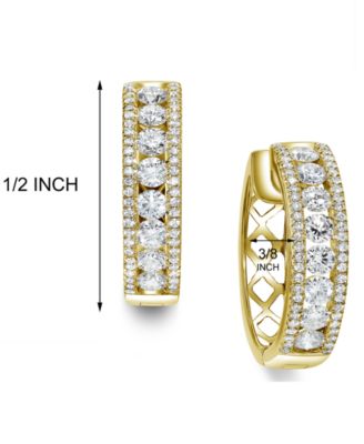 Diamond Openwork Hoop Earrings (1/2 ct. t.w.) in 14k Gold