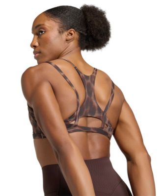 Women's Optime Leopard Strappy Light Support Bra