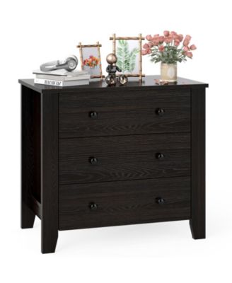 Large 3 Drawer Chest Modern Dresser Nightstand Storage 