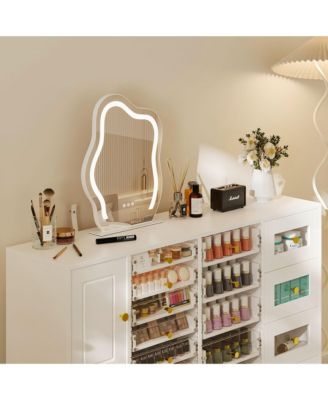 19 Drawers Dressers, Nail Table, Makeup Table, Cosmetics Counter