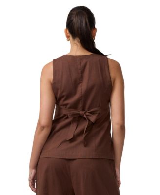 Maternity Ingrid & Isabel Postpartum Linen Jumpsuit