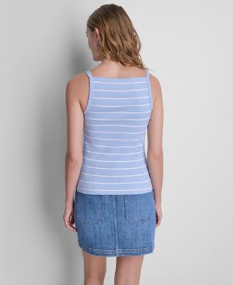 Women's Square Neck RIB Tank Top