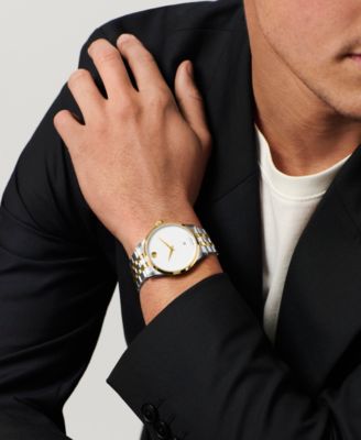 Men's Museum Classic Swiss Automatic Stainless Steel Light Yellow Pvd Steel Watch, 40mm