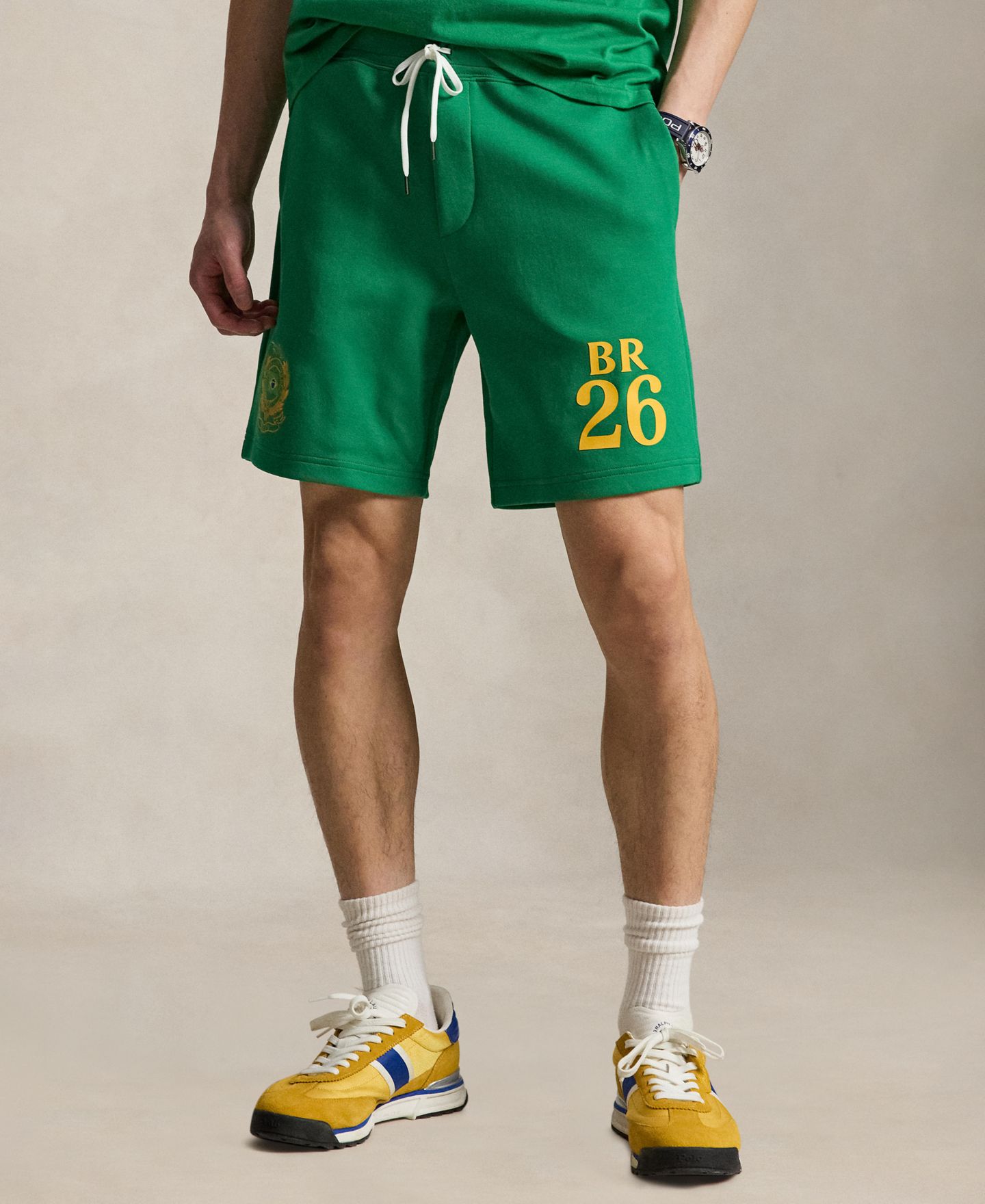 Мужские шорты Polo Ralph Lauren Regular-Fit Brazil, цвет: Зелёный — фото 1