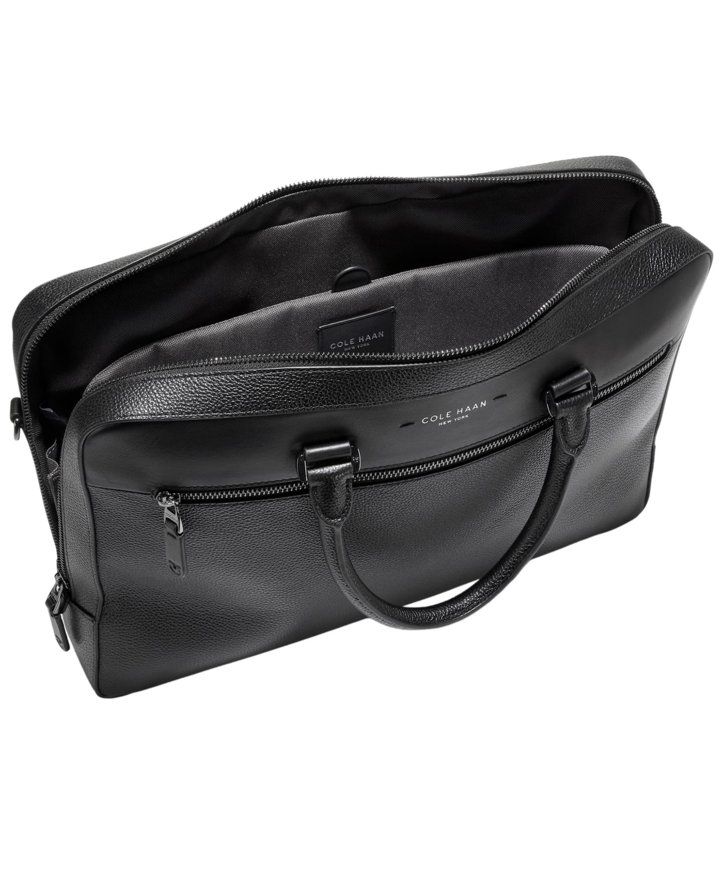 Мужская сумка Cole Haan Damon Laptop Briefcase, цвет: Чёрный — фото 4