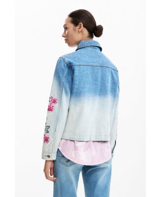 Women's Denim jacket flowers