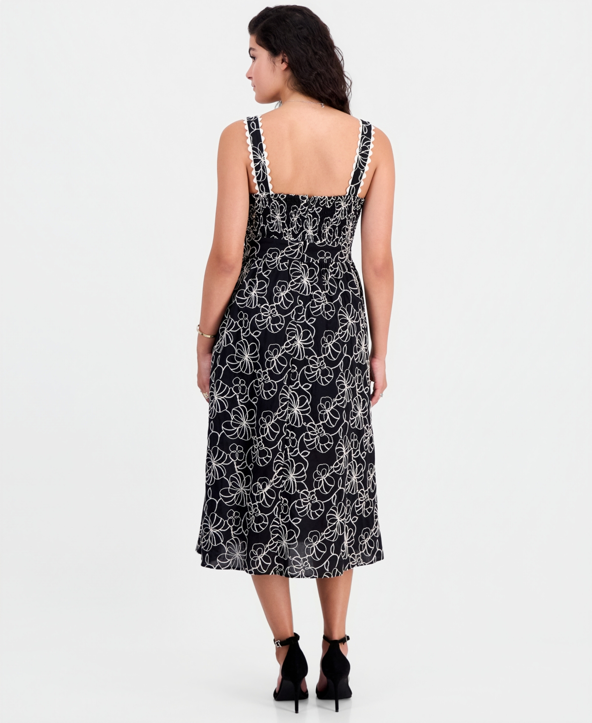 Sam Edelman Women's Floral A-Line Sleeveless Dress