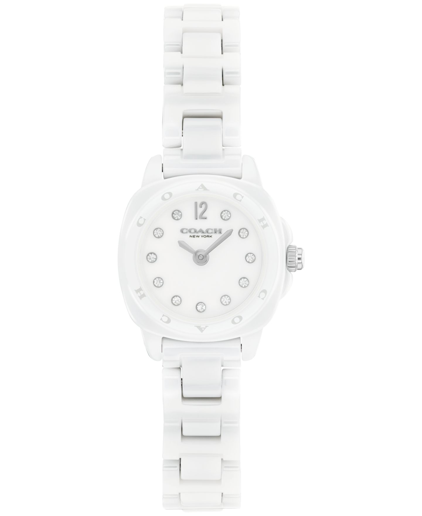 Женские часы Coach Kitt White Ceramic Bracelet Watch 21mm — фото 1