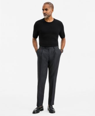 Men's Classic-Fit Denim Flannel Solid Pants