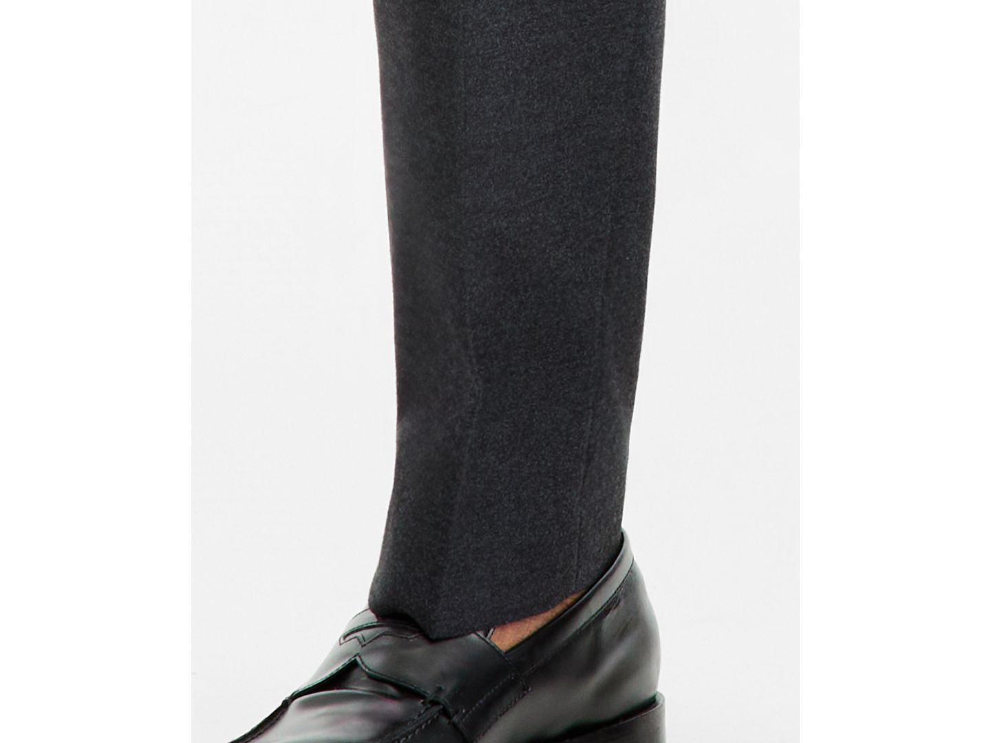 Мужские брюки Michael Kors Classic-Fit Flannel Solid, цвет: Угольный — фото 6