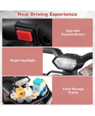 6V Kids ATV Quad Electric Ride On Car with LED Light and MP3-Solid