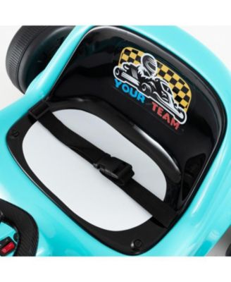 12V Electric Go Kart for Kids with Remote Control and Music-Blue