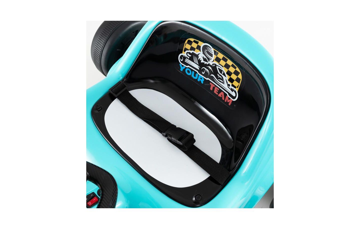 Детская игрушка HONGGE 12V Electric Go Kart with Remote Control, 33"L x 27.5"W x 18"H, 1-Seat Ride-On Toy, Ages 3+, цвет: Синий — фото 7