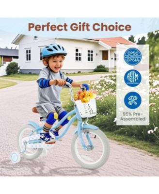 16 Inch Kids Bike with Adjustable Handlebar and Seat