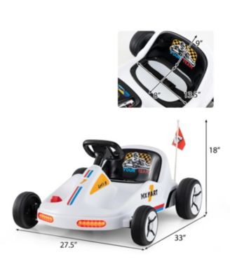 12V Electric Go Kart for Kids with Remote Control and Music