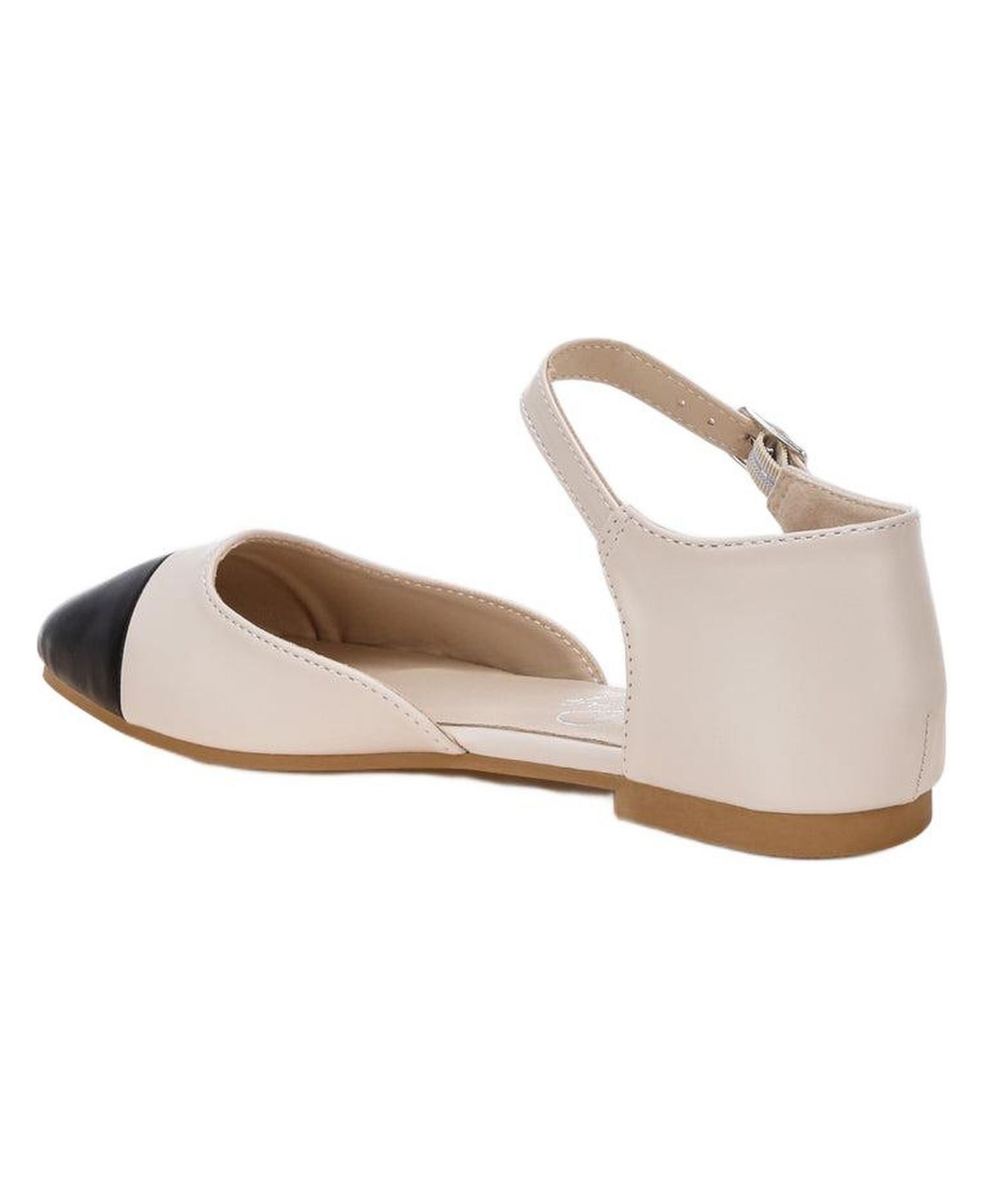 Женские балетки London Rag Clevea Dual Tone Pin Buckle Ballet, цвет: Слоновая кость искусственная кожа — фото 3