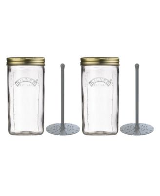 Pickle Jar with Lifter, Set of 2