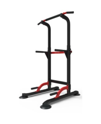Pull Up Dip Station For Home Gym Strength Training Height Adjustable Free Standing