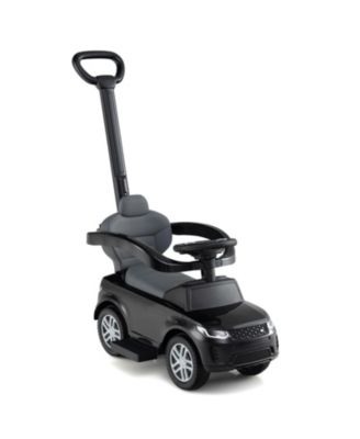 Kids 3-in-1 Push Car with Removable Handle and Safety Guardrail