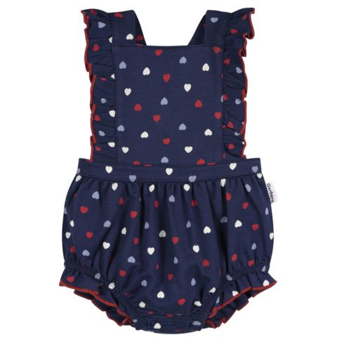 Комбинезон Gerber Ruffle Strap Bubble Romper. для девочек-малышей, цвет: Синий