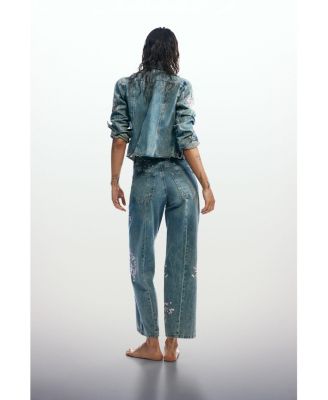 Women's Embroidered denim jacket