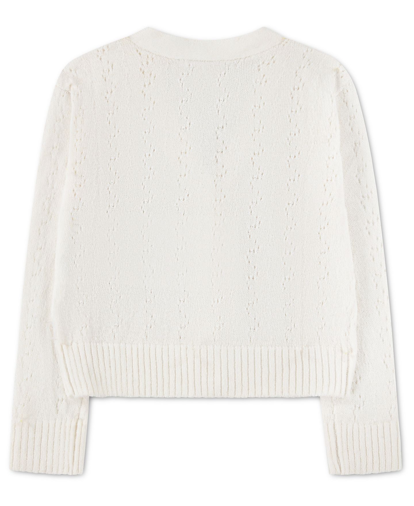 Кардиган abercrombie kids Pointelle Cardigan Sweater для девочек-малышей, цвет: Яркий белый — фото 2