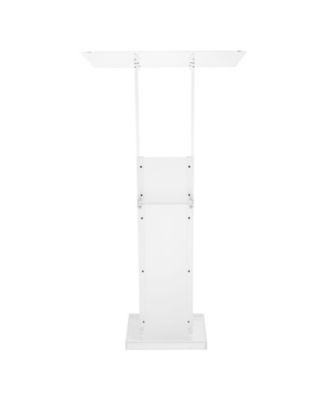 Podium Stand, 50" Acrylic Lectern, Portable Laptop Desk, for Classroom