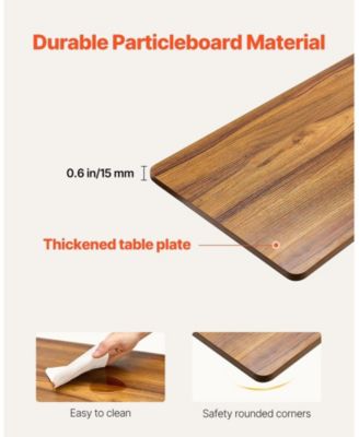 Overbed Table, Mobile with Electric Lift, Adjustable Height for Home or Office