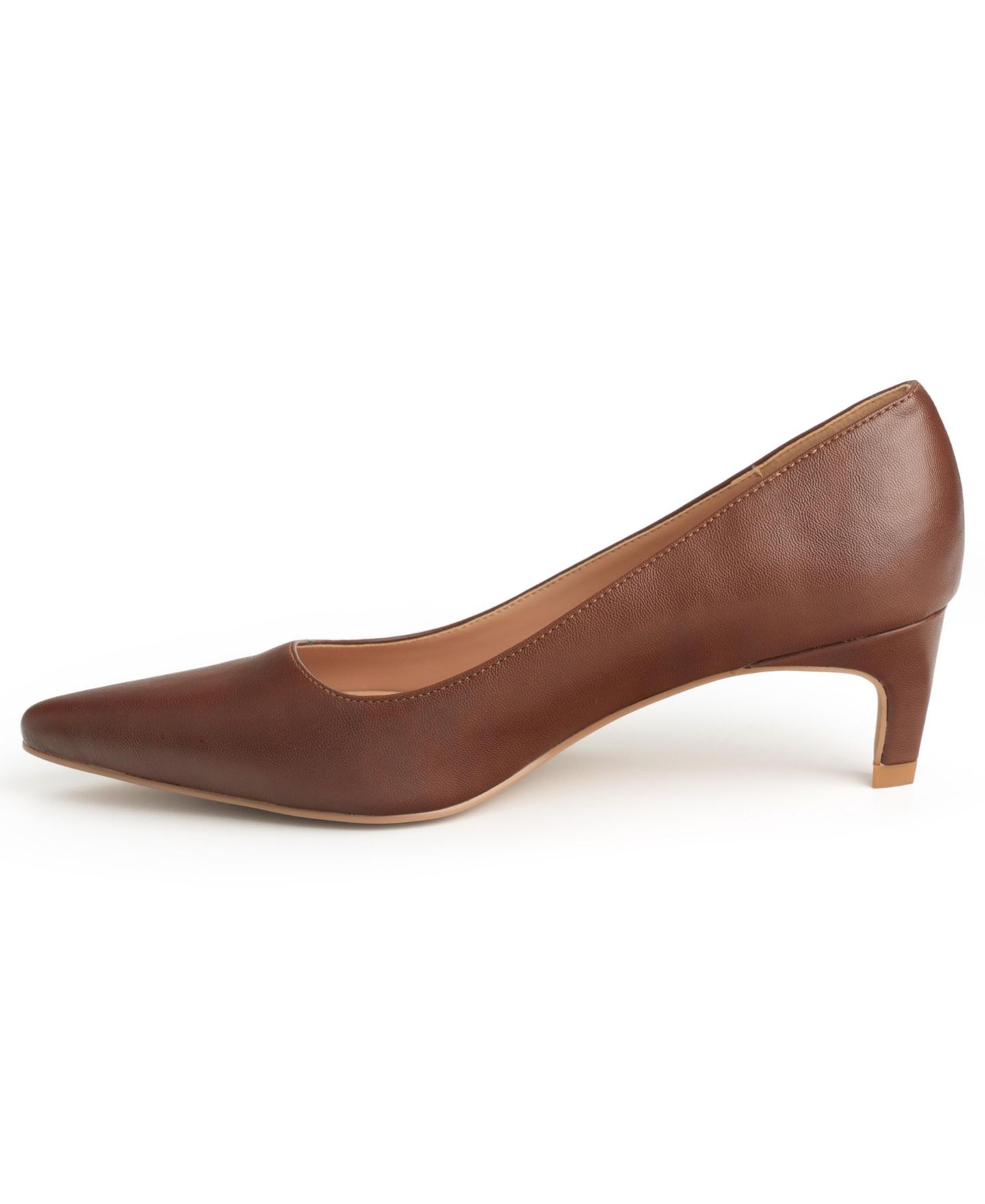 Женские туфли New York & Company Kaelyn Kitten Heel Pump, цвет: Коричневый — фото 3