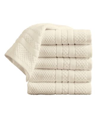 Cotton Textured 6pk Hand Towel Set