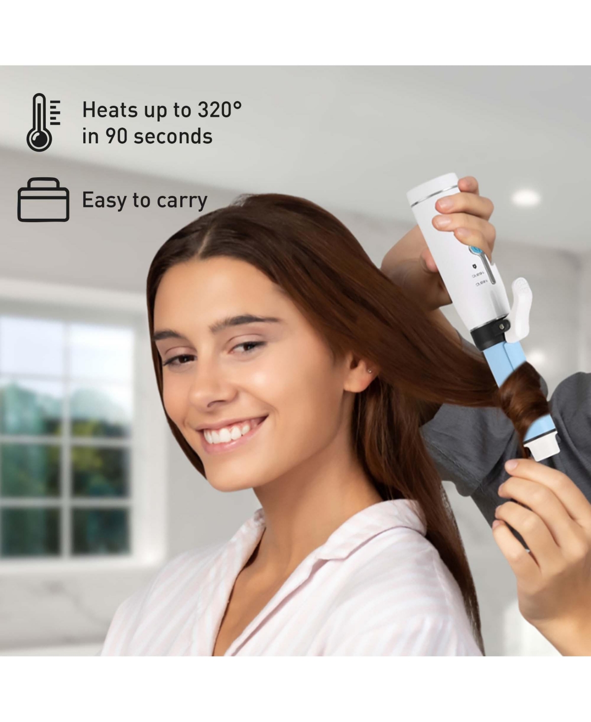 Pursonic Usb Rechargeable Cordless Styling Duo – Hair Straightener & Curling Iron Bundle