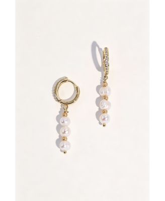 18K Gold-Plated Freshwater Pearl Drop Earrings