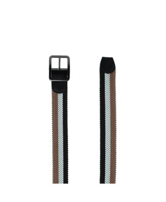 Men's Matias Stripe Reversible Braided Casual Golf Belt