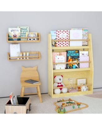 3-Tier Kids Book Rack Bedroom Playroom Classroom Organizer