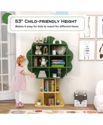 Kids Bookcase Toy Storage Organizer with Open Shelves
