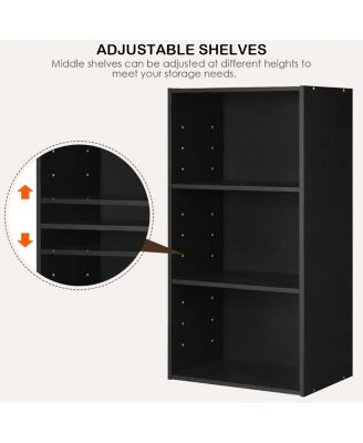 Modern Three Shelf Bookcase Storage Display Cabinet