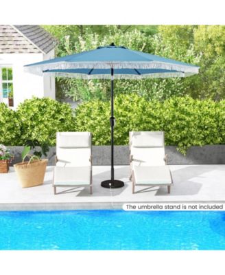 9 ft Patio Umbrella with Sun Protective Canopy